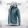 Mens Premium Hoodie Urban - Stormy Sea