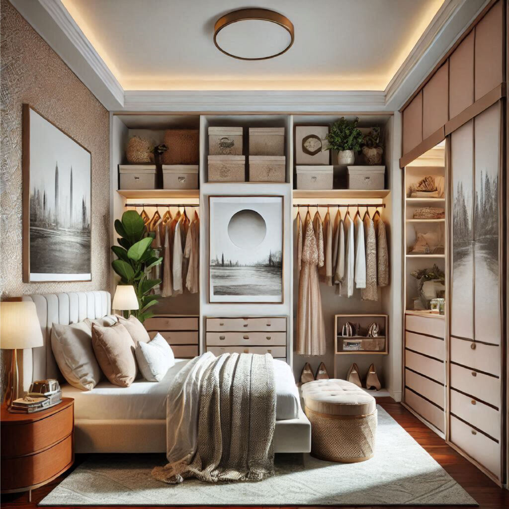 spare bedroom walk in closet ideas