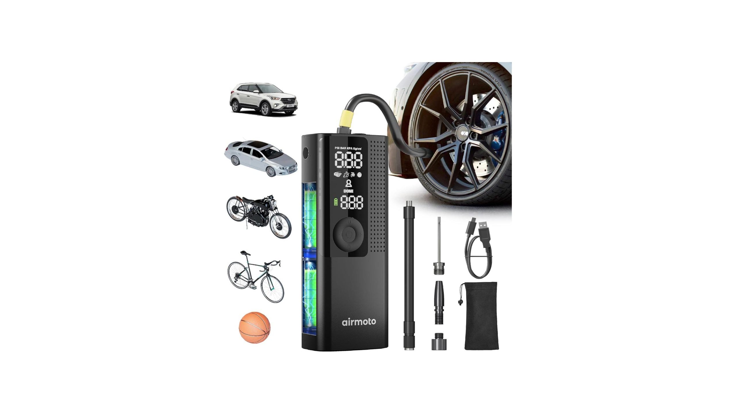 Read more about the article Airmoto Tire Inflator Portable Air Compressor Air