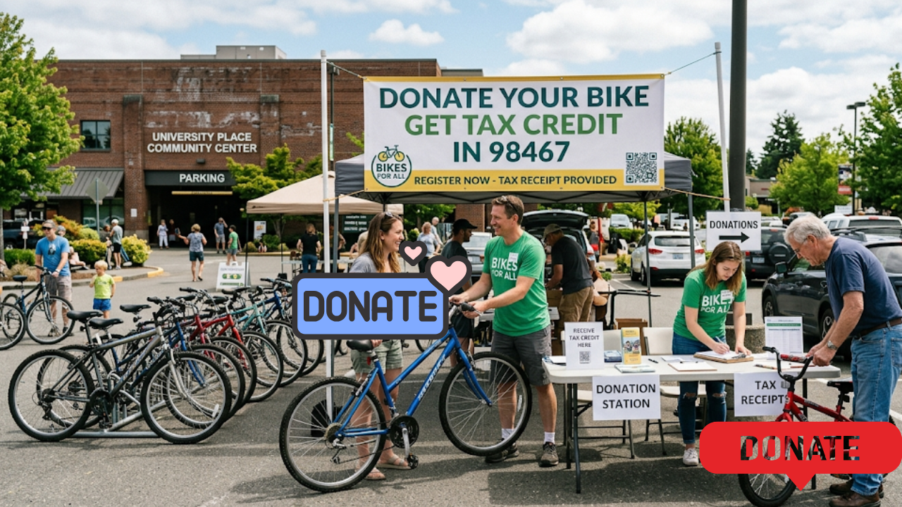 Donate Your Bike Get Tax Credit In 98467